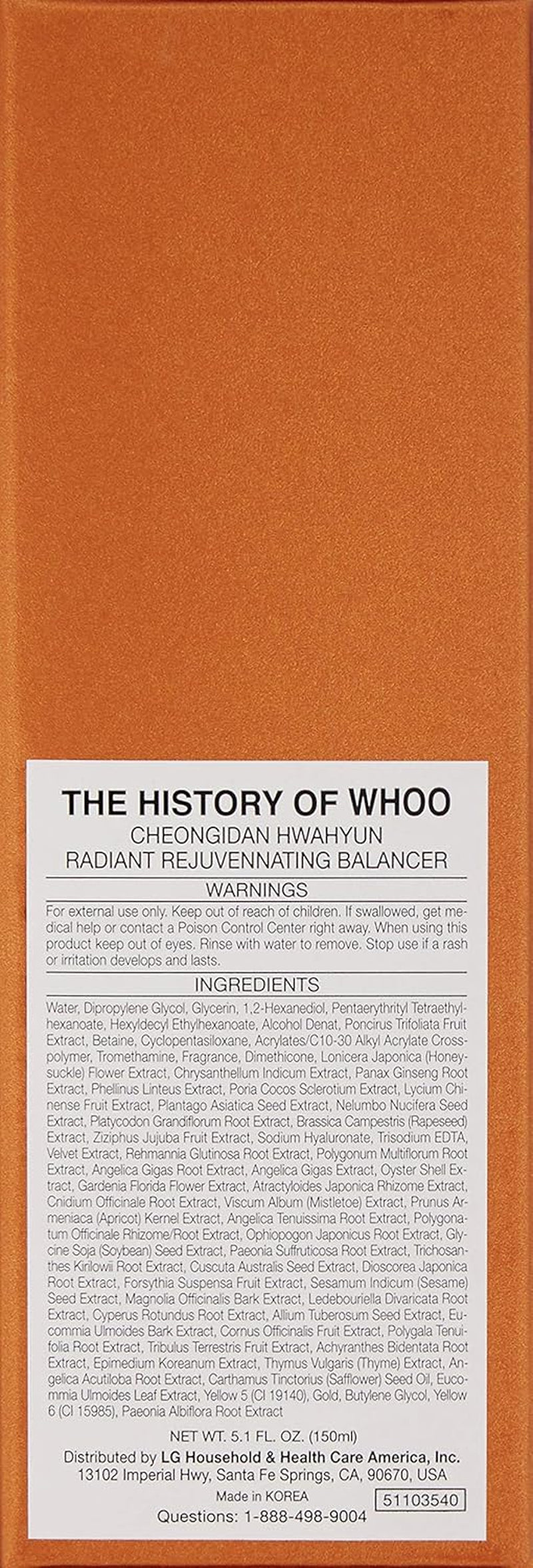 Cheongidan Radiant Rejuvenating Balancer, 5.1 Fl Oz