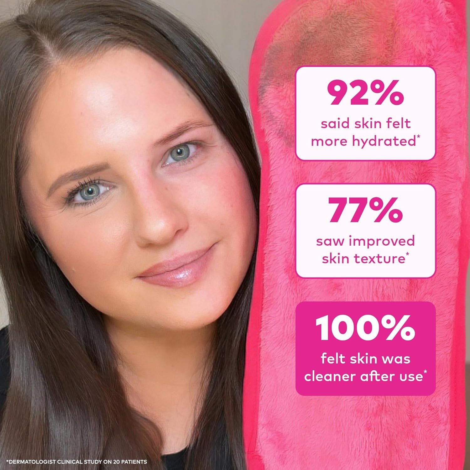 The Original  PRO, Effortlessly Remove All Makeup Using Only Water, Including Waterproof Mascara, Eyeliner, Foundation, Lipstick, Sunscreen
