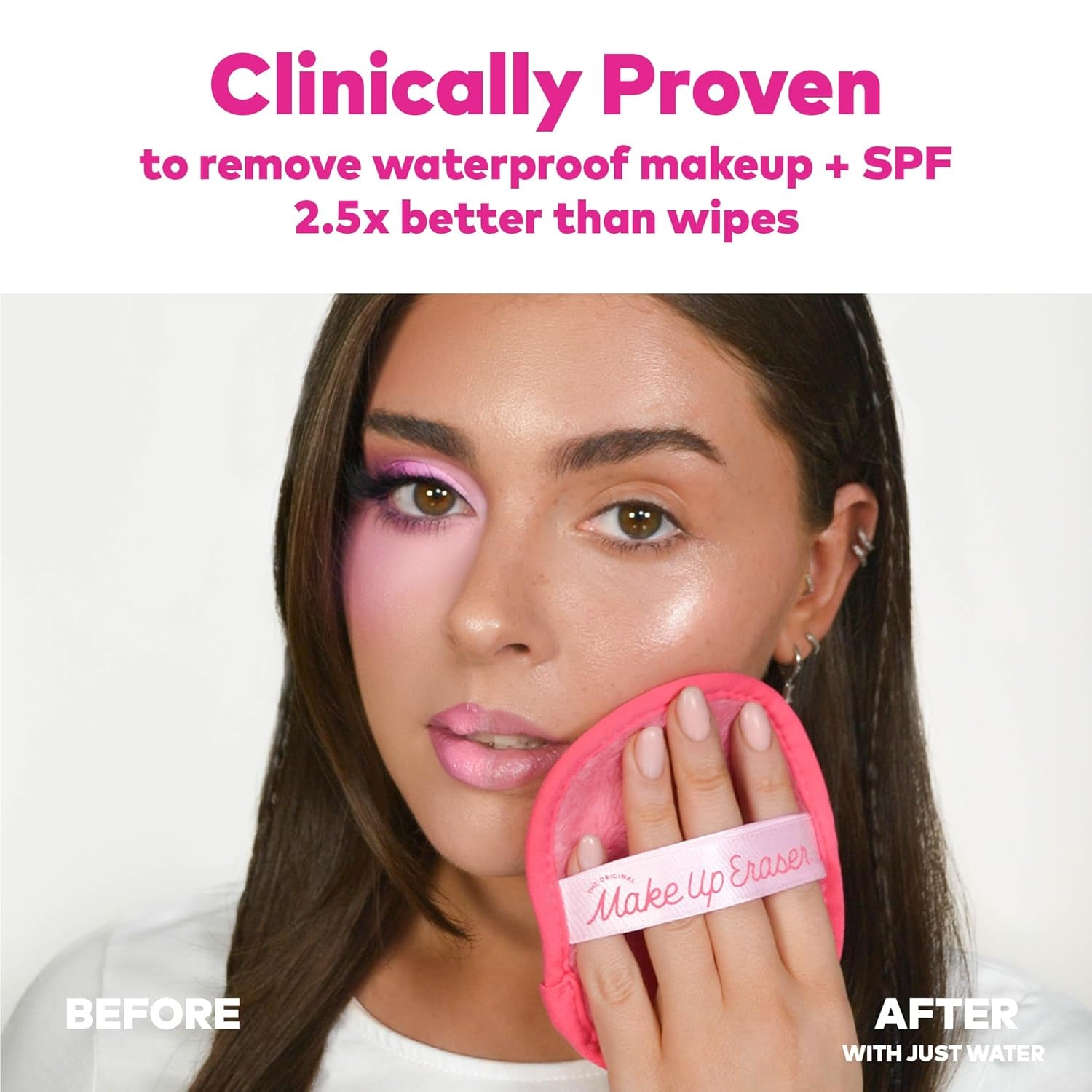 The Original  PRO, Effortlessly Remove All Makeup Using Only Water, Including Waterproof Mascara, Eyeliner, Foundation, Lipstick, Sunscreen